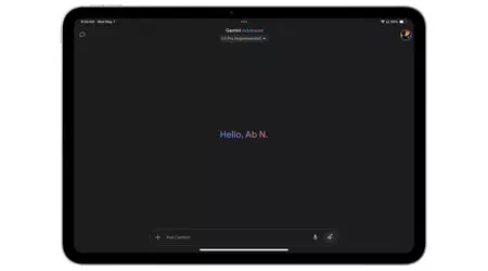La aplicación de Google Gemini ahora funciona en modo de pantalla completa en el iPad