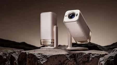 Aurzen BOOM Air - proyector portátil con Dolby Audio, Google TV y plataforma giratoria de 110°