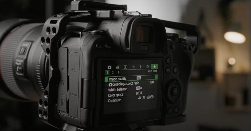 Canon EOS R6 camara de entrevista