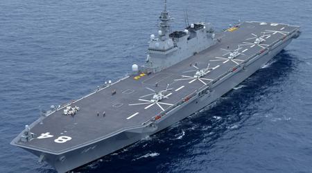 Japón ha modernizado el portahelicópteros JS Kaga, que ahora puede albergar cazas de quinta generación F-35B Lightning II.