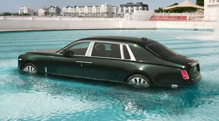 Rolls-Royce ha enviado el Phantom a una piscina para celebrar la asociación del coche con la industria musical