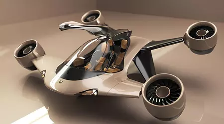 La startup británica AltoVolo ha presentado Sigma, una máquina voladora futurista con despegue vertical y motores a chorro casi silenciosos