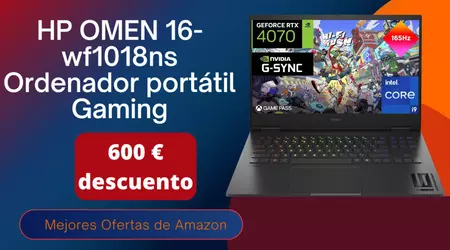 Portátil para juegos HP OMEN 16-wf1018ns con un descuento de 600 €¡No te lo pierdas!