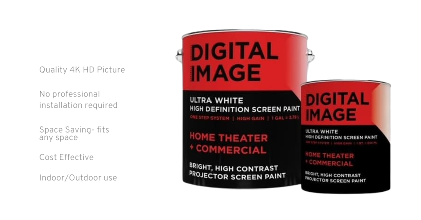 Digital Image Screen Paint mejor pintura para usar en pantalla de proyector