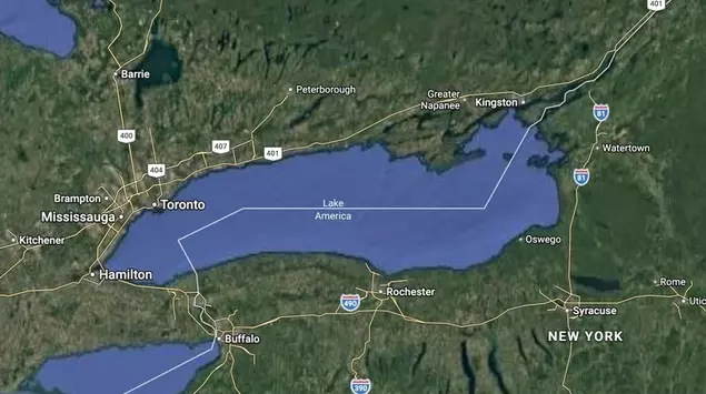 Google Maps rebautiza el lago Ontario ...