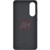 Imagen exclusiva de la funda de silicona negra para Samsung Galaxy S25 Edge
