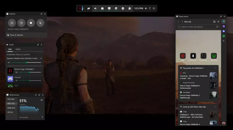 Microsoft Edge Game Assist, un widget ...