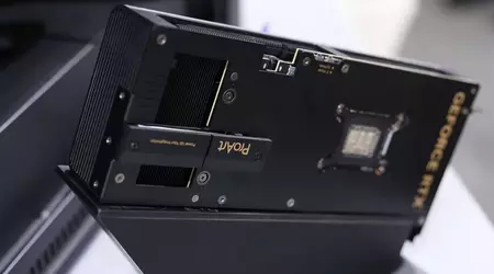 ASUS ha presentado la tarjeta gráfica ProArt RTX 5080 con una GPU rotada 90 grados y un slot SSD integrado