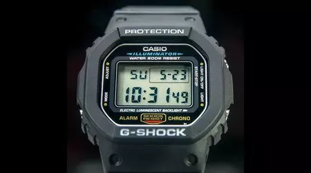 Actualización de la leyenda: Una versión moderna del legendario DW-5000C de 1983, el Casio G-Shock DW-5000R-1AJF está listo para lanzarse al mercado.