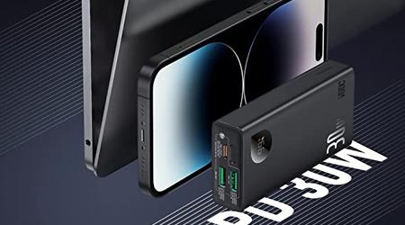 Baseus Powerbank de 20.000 mAh con carga de 30 vatios y tres puertos USB a la venta en Amazon con un 20% de descuento