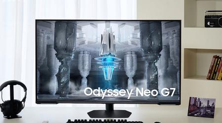 Samsung presentó el Odyssey Neo G7 (G70NC): Monitor gaming de 43 pulgadas con pantalla Mini LED 4K a 144 Hz por 982 dólares.