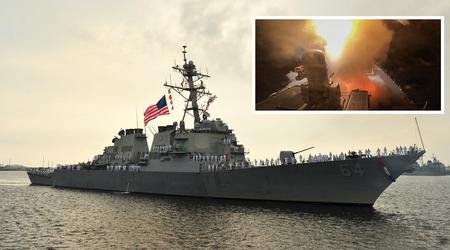 El destructor de clase Arleigh Burke USS Carney destruyó 15 drones y cuatro misiles de crucero en 9 horas en el Mar Rojo