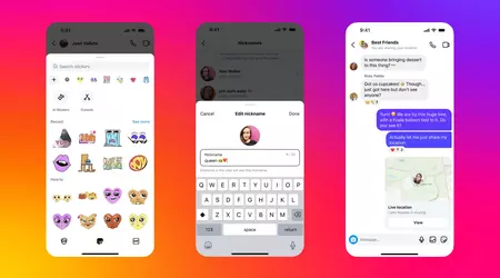 Instagram añade datos geográficos en tiempo real y apodos a los mensajes personales