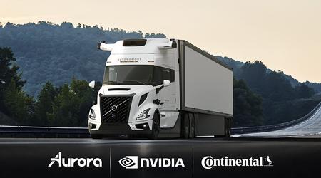 Aurora, Continental y NVIDIA se alían para desplegar camiones no tripulados en 2027