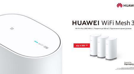 Huawei Wi-Fi Mesh 3 con Wi-Fi 6 Plus, NFC, soporte para más de 250 dispositivos y un precio de UAH 4999 llegó a Ucrania