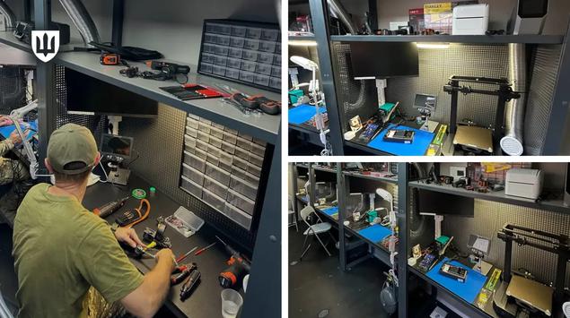 El taller móvil para drones "Nebokrai" ...