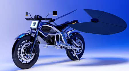 MASK Architects presentó la motocicleta SOLARIS con carga de panel solar