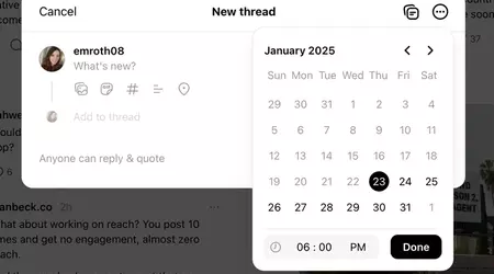 Threads ahora te permite programar publicaciones