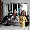 Un primer plano de la Estrella de la Muerte de LEGO.