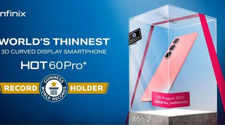 Infinix HOT 60 Pro+ establece un récord mundial: el smartphone más delgado con pantalla curva 3D