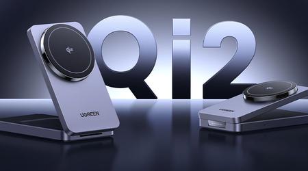 UGREEN ha presentado la estación magnética 2 en 1 MagFlow Qi2 para usuarios de iPhone y AirPods
