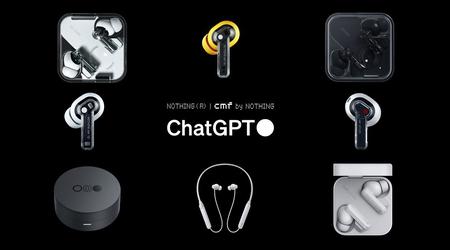 Nothing Ear (1), Nothing Ear (stick), Nothing Ear (2), CMF Neckband Pro y CMF Buds Pro han recibido la integración ChatGPT