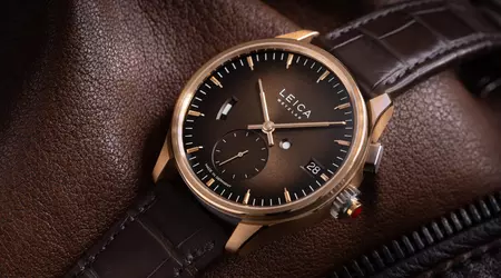 Leica ha presentado el reloj ZM 1 Gold Edición Limitada con caja de oro de 18 quilates y correa de aligátor por 28.000 dólares.