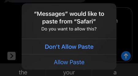 Apple ha confirmado que las frecuentes peticiones de "Permitir pegar" en iOS 16 son un error
