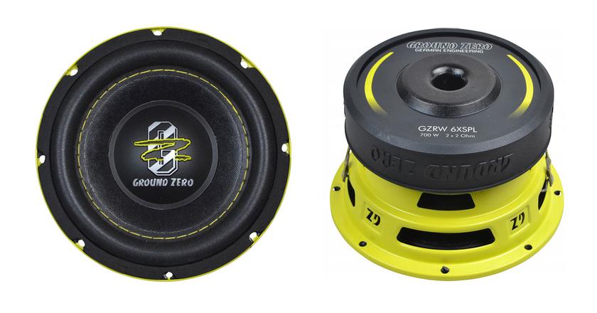 Ground Zero GZRW 6XSPL mejor subwoofer de nivel de presión sonora