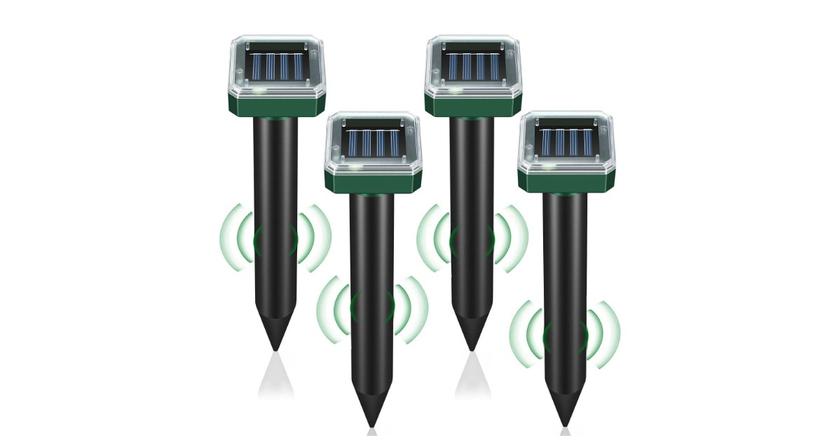 LOTARINI Repelente de Topos Solar 4 Pack