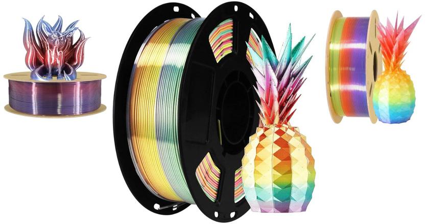 BBLIFE Silk Shiny Multi Color filamento de impresora 3d para miniaturas