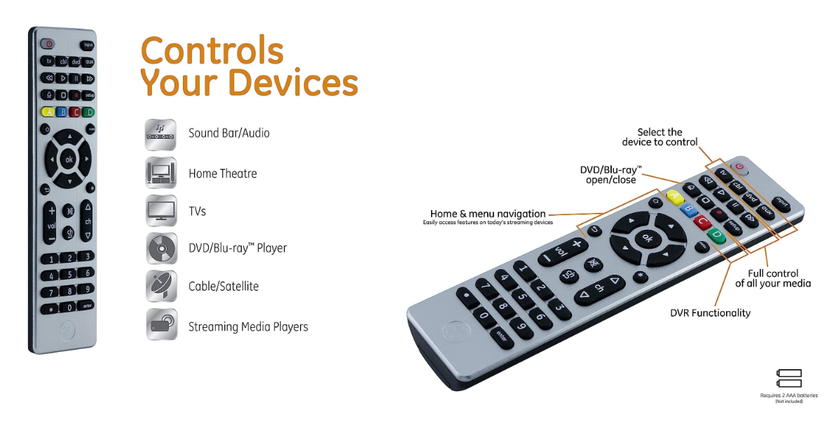 EARTHMA mejor control remoto universal para tv vizio