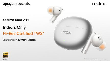 Los auriculares TWS realme Buds Air 6 con ANC y soporte LHDC debutarán en el lanzamiento mundial de realme GT 6T