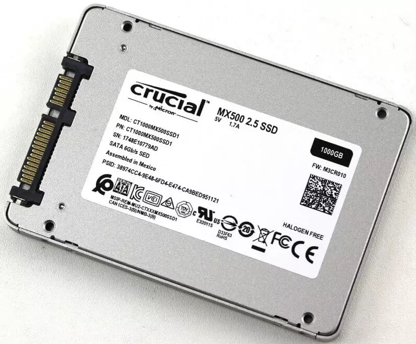 Crucial MX500 disco duro larga duración