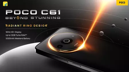 POCO C61: pantalla de 90 Hz, chip MediaTek Helio G36 y doble cámara a un precio desde 89 dólares