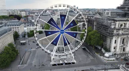 Puedes montar en la noria gratis en Bruselas gracias a Samsung