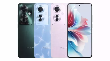 OPPO Reno 11 F: pantalla OLED de 120 Hz, chip MediaTek Dimensity 7050, cámara de 64 MP y protección IP65 por 305 $.