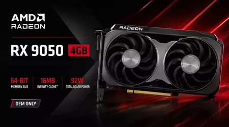 AMD RX 9050 4GB: la GPU recortada que llega solo en equipos premontados