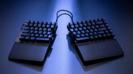 Asus ha presentado el ROG Falcata, un elegante teclado dividido para fanáticos de los juegos competitivos