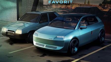 Los diseñadores de Skoda han reinterpretado el modelo Favorit de finales de los años 80 en un estilo moderno