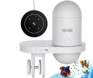 Alimentador automático de peces Wolmds con ...