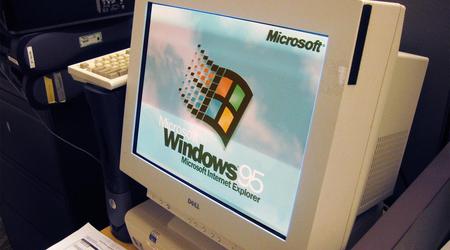Las pestañas del Explorador se probaron en Windows 95