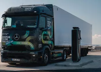 El camión eléctrico Mercedes eActros 600 ...