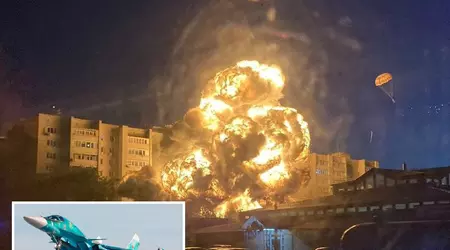 Un caza supersónico Su-34 valorado en hasta 50 millones de dólares se estrelló contra un edificio de apartamentos en Rusia