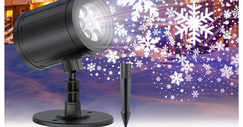 GUSODOR el mejor proyector de copos de nieve para exteriores
