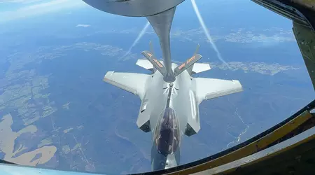 El F-35A polaco repostó por primera vez en el aire estadounidense 