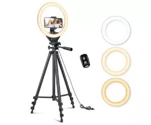 Trípode extensible con luz anular UBeesize