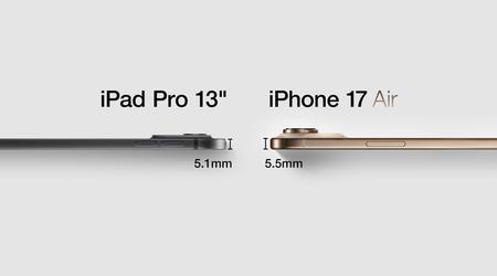 El iPhone 17 Air podría ser el iPhone más fino con un grosor de 5,5 mm y un chip A19