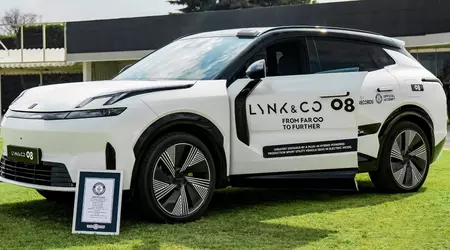 Lynk & Co 08 establece un récord mundial de autonomía eléctrica entre los PHEV