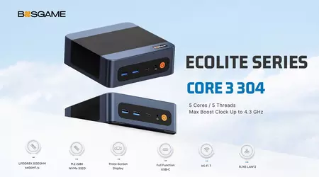 Bosgame E6 ECO: un mini PC con Intel Wildcat Lake y Wi-Fi 7 por unos 380 euros